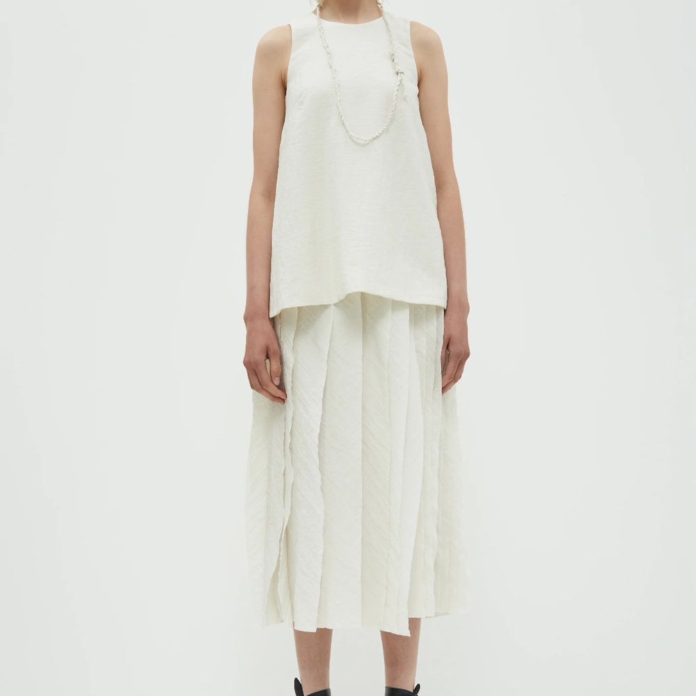 CHRISTIAN WIJNANTS Shani Skirt Milk/Off White Sz. 40